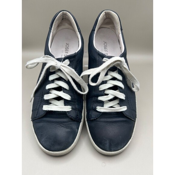 Josef Seibel Claire Women's Lace Up Sneaker Leather Comfort Blue US 7M/EU38 - Picture 1 of 7